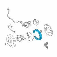 OEM 2002 Pontiac Aztek Shoe Kit, Rear Parking Brake Diagram - 18044585