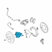 OEM Buick Rendezvous Front Hub Diagram - 12429204