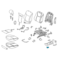 OEM 2012 Toyota Prius V Lumbar Switch Diagram - 84920-60050-G0