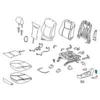 OEM Toyota Prius V Lumbar Switch Diagram - 84920-60090-E4