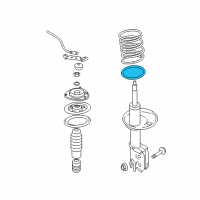 OEM 2009 Kia Sportage Pad-Front Spring Lower Diagram - 546331F000