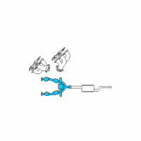 OEM 2002 Ford Mustang Converter Diagram - 2R3Z-5F250-CA