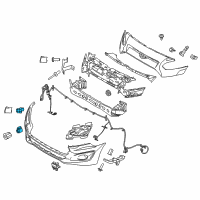 OEM 2017 Ford Transit Connect Park Sensor Diagram - GK2Z-15K859-BN