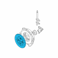 OEM 2003 Hyundai Tiburon Disc Assembly-Clutch Diagram - 41100-39145