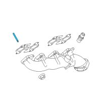 OEM Ford Mustang Lower Housing Stud Diagram - -N811313-S431