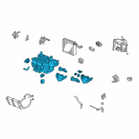 OEM Acura TL Heater Sub-Assembly Diagram - 79106-SEP-A01