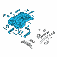 OEM 2018 Ford Focus Rear Floor Pan Diagram - CP9Z-5411215-B