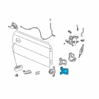 OEM 2003 Ford Mustang Lower Hinge Diagram - 1R3Z-6322810-AA