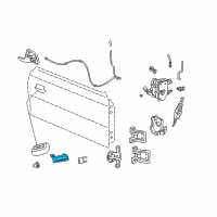 OEM 2001 Ford Mustang Handle, Outside Diagram - 1R3Z-6322404-AAD