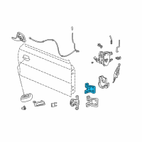 OEM Ford Mustang Upper Hinge Diagram - XR3Z-6322800-AA