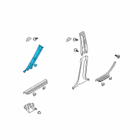 OEM 2008 Kia Optima Trim Assembly-Front Pillar Diagram - 858102G200J7