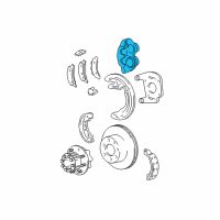 OEM 2004 Ford E-350 Club Wagon Brake Caliper Repair Kit Diagram - XC2Z2552AD