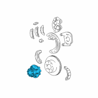 OEM 2000 Ford E-350 Super Duty Hub Diagram - YC2Z-1109-AA