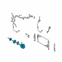 OEM Kia Sorento Reman Compressor Assembly Diagram - 977011U650RU