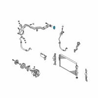 OEM Kia Soul Expansion Valve Assembly Diagram - 976262K000