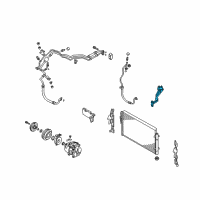 OEM 2012 Kia Sorento Air Conditioner Condenser Line-Tube Diagram - 977611U100