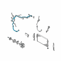 OEM 2011 Hyundai Santa Fe Hose-Cooler Line Suction Diagram - 97763-1U100