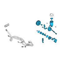 OEM 2006 Scion xB Power Steering Pump Diagram - 44310-52090