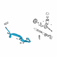 OEM 2005 Toyota Echo Hose & Tube Assembly Diagram - 44410-52041