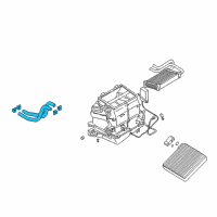 OEM 2002 Chrysler Sebring Hose Pkg-Heater Diagram - MR439545