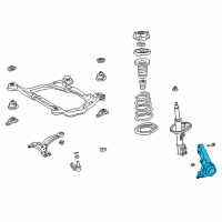 OEM 2003 Toyota Camry Knuckle Diagram - 43212-39035