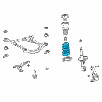 OEM Toyota Camry Coil Spring Diagram - 48131-AA150