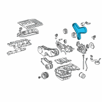 OEM Lexus RX400h Belt, TIMIMG Diagram - 13568-09080