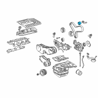 OEM 2004 Toyota Solara Timing Idler Diagram - 13503-0A010