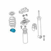 OEM 2016 BMW X1 Lower Spring Pad Diagram - 33-53-6-871-665