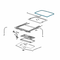 OEM Pontiac Trans Sport Weatherstrip Diagram - 12453782