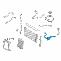 OEM 2014 BMW 328i GT xDrive Radiator Coolant Hose Diagram - 17-12-7-596-839