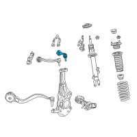 OEM 2018 Lexus LC500h Front Suspension Upper Control Arm Assembly No.2 Right Diagram - 48610-11020