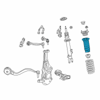 OEM 2018 Lexus LC500h Insulator, Front Coil Spring Diagram - 48157-11010