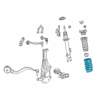 OEM 2019 Lexus LC500h Spring, Coil, Front Diagram - 48131-11030