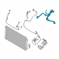 OEM 2015 BMW i8 Refrigerant Line Iwt Diagram - 64-50-9-370-312