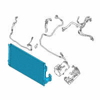 OEM BMW i8 Condenser, Air Conditioning Diagram - 64-50-6-804-722