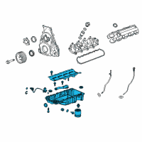 OEM Chevrolet Corvette Oil Pan Diagram - 12679949