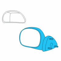 OEM 2002 Lincoln Blackwood Mirror Assembly Diagram - 2C6Z-17682-AA