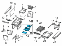 OEM Jeep Grand Wagoneer CONSOLE-CONSOLE Diagram - 7JD62DX8AA