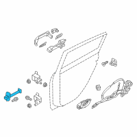 OEM 2022 Nissan Leaf Link Assy-Check, Rear Door RH Diagram - 82430-3NF0A