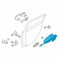 OEM 2019 Nissan Leaf Rear Left Driver Door Lock Actuator Diagram - 82501-4NP0A