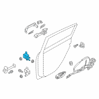 OEM 2012 Nissan Leaf Hinge Assy-Rear Door Diagram - 82401-3NA0A