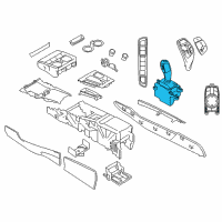 OEM 2016 BMW X5 Gear Selector Switch Diagram - 61-31-6-832-385