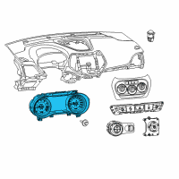 OEM 2014 Jeep Cherokee Cluster-Instrument Panel Diagram - 68241294AE