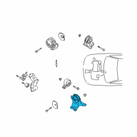 OEM 2003 Chrysler Sebring Bracket-Transmission Mount Diagram - MR272218