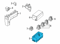 OEM Nissan Rogue Cover-Relay Box Diagram - 24382-6RA1A