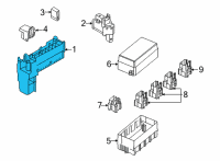 OEM Nissan Housing-FUSIBLE Link Holder Diagram - 24381-6RA0B