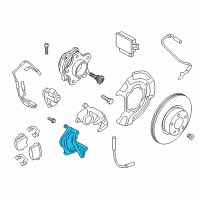 OEM 2020 BMW X3 CALIPER CARRIER BLUE LEFT Diagram - 34-20-6-891-911