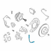 OEM 2021 BMW X4 Brake Hose Rear Diagram - 34-30-6-872-058