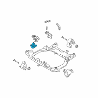 OEM 2009 Hyundai Elantra Engine Mounting Bracket Assembly Diagram - 21810-0Q000